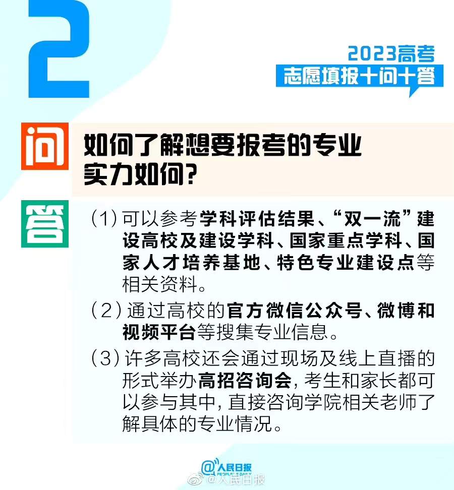 @考生和家长，2023高考志愿填报十问十答