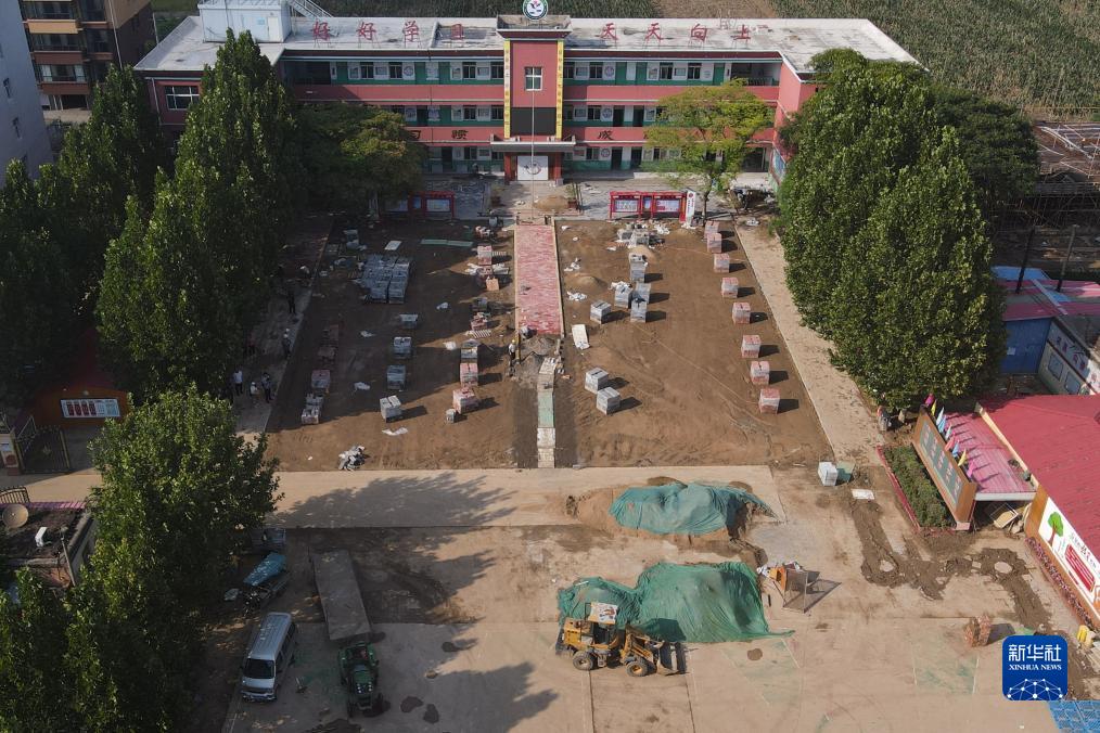 河北宁晋：抓紧修复学校受损设施 保障如期开学