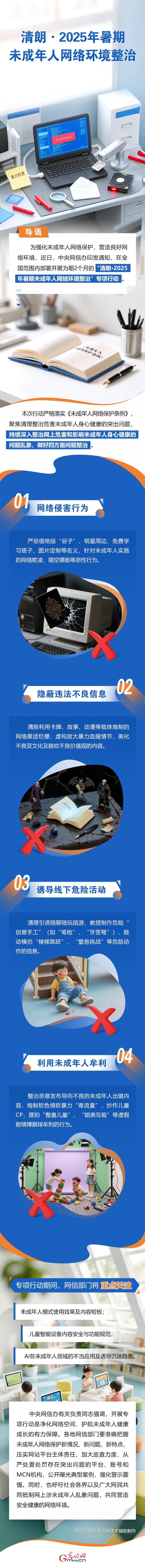 清朗·2025年暑期未成年人网络环境整治