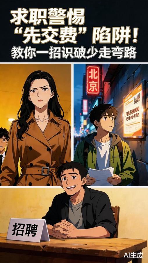 AI漫剧《求职避坑指南》丨交体检费才发Offer？警惕被割“韭菜”